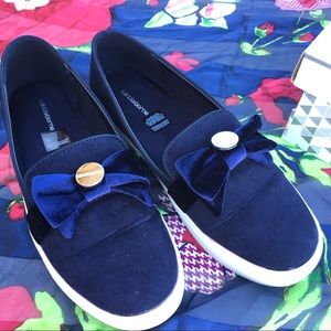 Liz Claiborne Navy Slip on Loafers